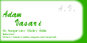 adam vasari business card