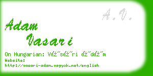 adam vasari business card